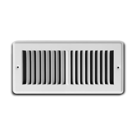 Tru Aire Tru Aire 14 in. H X 2 in. W 2-Way Powder Coat White Steel Floor Grille C150 TSW 02X14